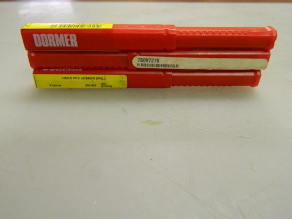 Dormer Cobalt Jobber Drill 3 Pack 8mm 130° Point Bright Finish 78097276