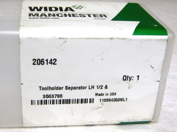Widia Manchester CNC Style Separator Toolholder 1”x1.25” Sq Shank LH 6”L 206-142
