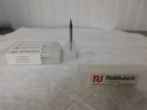 RobbJack Miniature End Mill 0.06-in LOC QTY 5 C-SS-4-040A