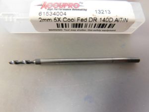 Accupro 2mm 140° Solid Carbide Jobber Drill 61534004