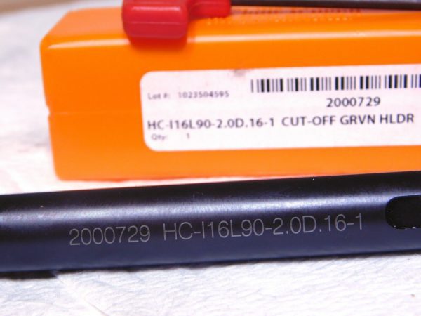 Hertel Cut-Off Grooving Toolholder 2mm to 2.75mm Groove W LH 150mm OAL 2000729