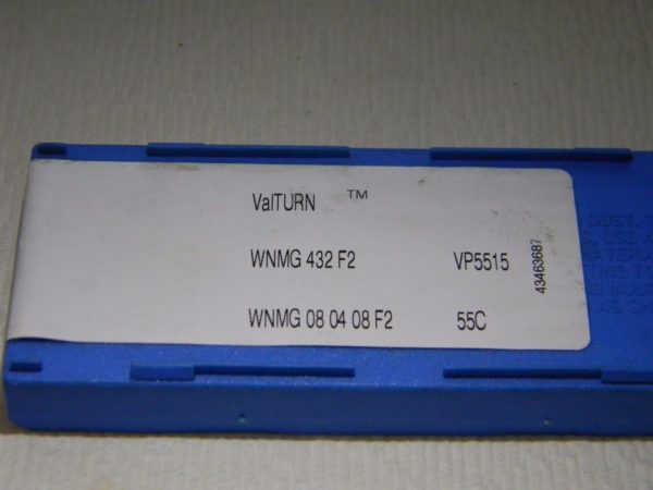 Valenite Carbide Inserts WNMG 432 F2 Grade VP5515 QTY 6 60353620