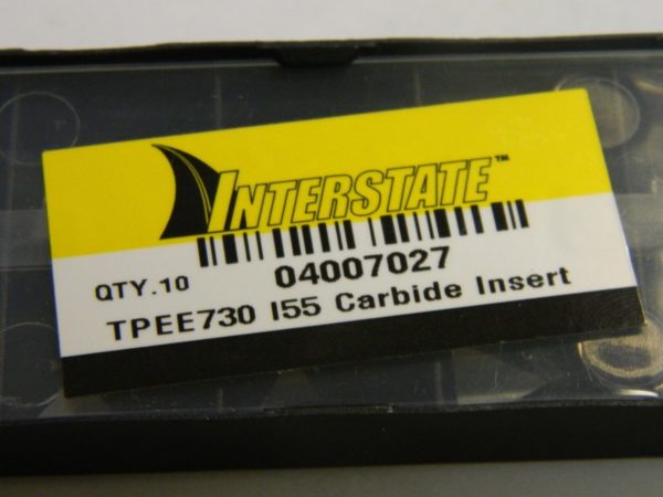 Interstate Carbide Turning Inserts TPEE730 Grade I55 Qty. 10 04007027