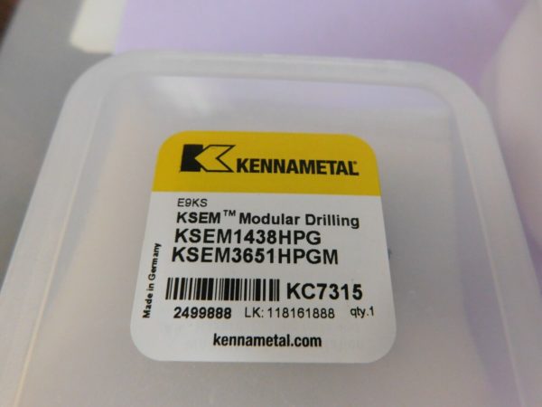 Kennametal KSEM 36.51mm Diam Grade KC7315 140° Replaceable Drill Tip 2499888
