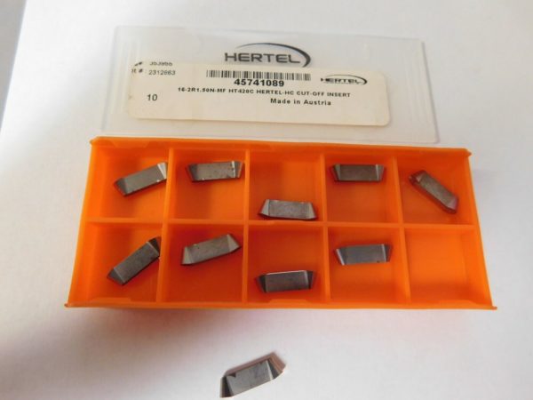 Hertel HC 16-2 MF HT420C Grade Carbide Cutoff Insert QTY 10 45741089