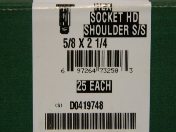 PRO Hex Socket Shoulder Screw 5/8" x 2-1/4" 1/2-13 UNC QTY 25 73250