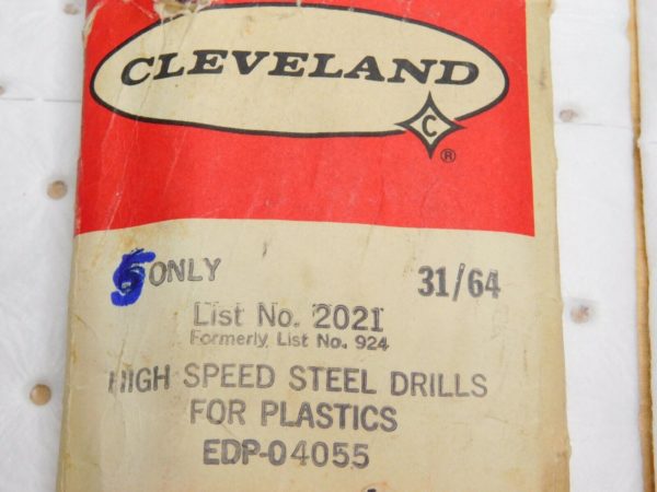 Cleveland Jobber Drills HSS 31/64" Qty 5 04055