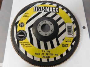 Tru maxx 7 " Diameter Coated Zirconia Alumina Flap Disc QTY 10 40140279
