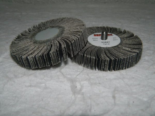 Superior Abrasives Mounted Flap Wheel 2000 RPM 240 Grit 3x1/2x1/4 Qty 10 22867