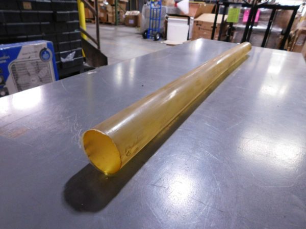 3 ft Long x 2-1/4 in Diameter Wide, Polyurethane Plastic Rod, 60A Hardness