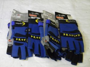 Ergodyne Sz L- 9 Synthetic Leather Work 3/4 Fingered Gloves Qty 4 Pairs 712