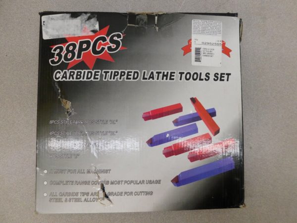 Pro Carbide Tool Bit Set 38 Pieces 1/2" Wide Bit Grade C5 02952505