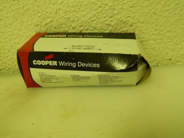 Cooper Wiring Devices Receptacle Black 250 VAC 15 Amp L6-15R NEMA WD6580