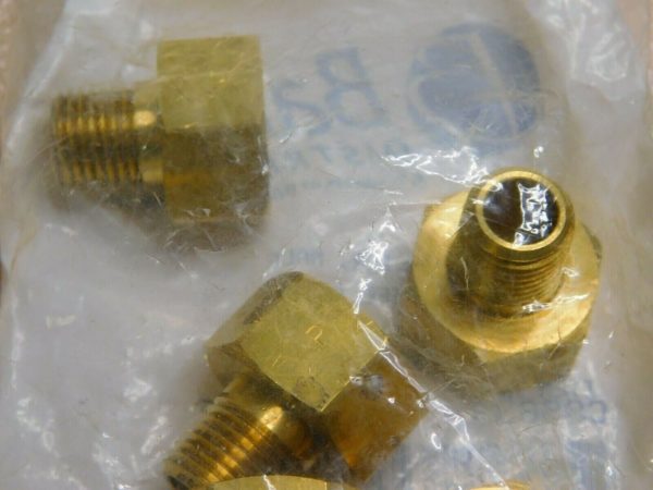 Parker Brass Flared Tube Male Connectors 1/2" OD x 1/4" NPT 45° Qty 10 C99638