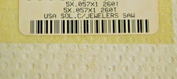 Carbide Jeweler's Saw 5" Diam x 0.057" Thickness x 1" Arbor 260T 83305573