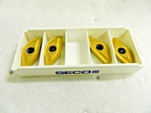 Seco Carbide Milling Inserts 218.20-250ER-ME12 Grade F40M Qty 4 07506