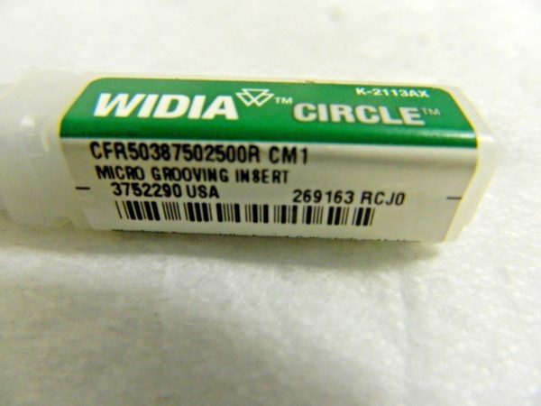 Widia Circle Micro Grooving Tool 0.312"Min Dia CFR50387502500R CM1 Qty 2 3752290