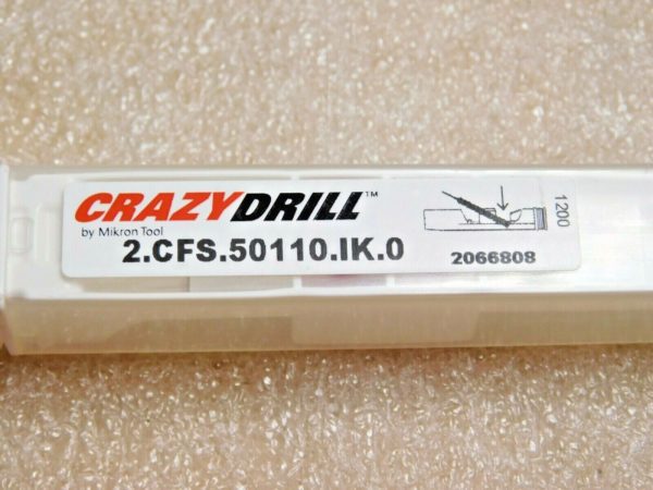 Mikron CrazyDrill Carbide Micro Deep Drilling Flex Steel 50xD 2.CFS.50110.IK.0