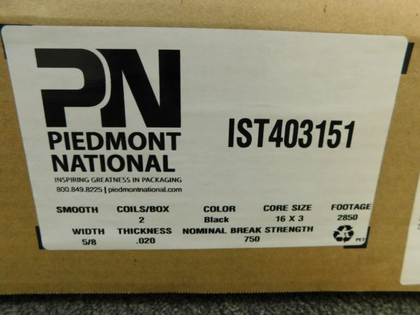 Piedmont National Polyester Hand Strapping 2Pk 2,850' L 5/8"W 750Lb Cap 39501317