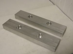 Gibraltar Aluminum Soft Fixed Vise Jaw 2.5" H x 1.25" Thick 1-Pair EVJ-1202