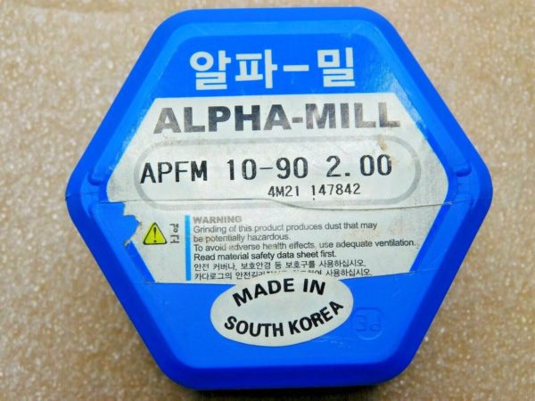 Alpha-Mill APFM Face Mill 2" Diam x 1-1/2" H x 3/4" Arbor 5T APFM 10-90 2.00