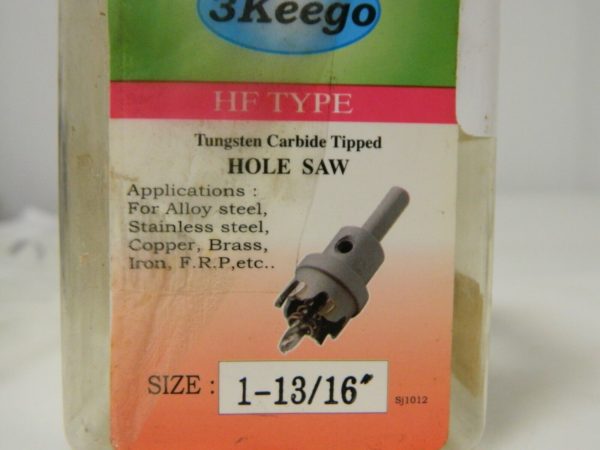 3-Keego Tungsten Carbide Tipped Hole Saw 1-13/16" HF Type 103.5000126