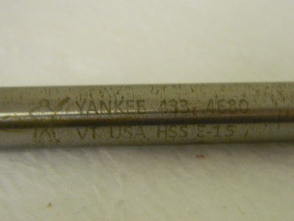 Yankee HSS 6 Flute Chucking Reamer 0.468" Diameter 72034689