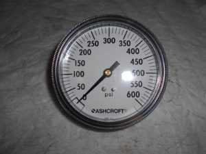 Ashcroft Pressure Gauge 3-1/2" Dry Dial 0 to 600 Psi 35W1001TH-02B-XUC