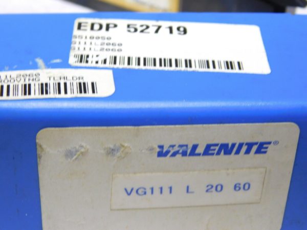 Valenite Grooving Toolholder 1.25” Shank Dia 0.630” Max DOC LH 6” OAL 52719