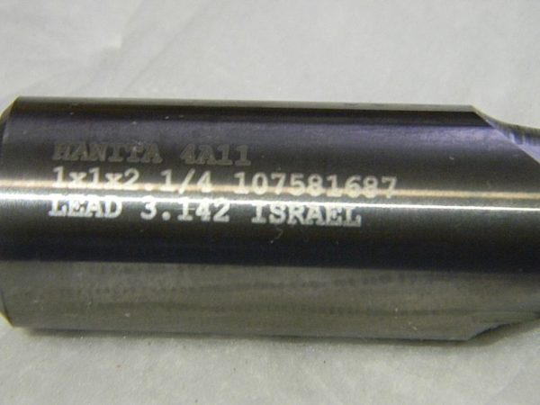 Hanita 1" x 1" x 2-1/4" x 5" 2 Flute Ball Nose Carbide End Mill 4A1125008