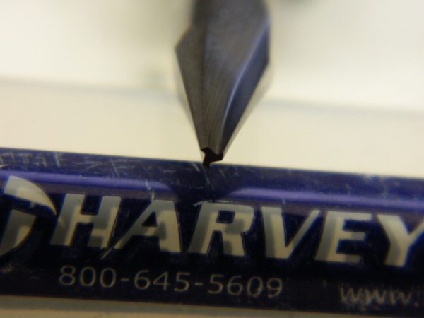 HARVEY TOOL Chamfer Mill: 3 Flutes, Solid Carbide 18515-C3