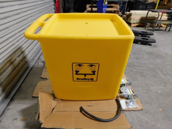 Bradley 56 Gallon Eye Wash Station Waste Cart S19-399