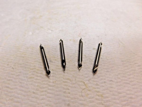 SPI Combined Drill & Countersink #00 0.025" Dia 60º Angle HSS Lot of 4 82-302-1