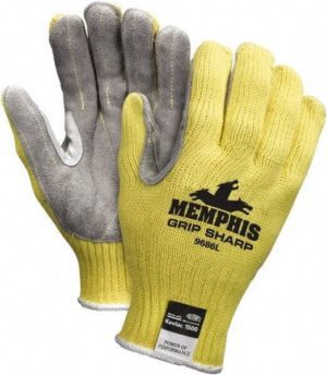 MCR SAFETY Cut & Abrasion-Resistant Gloves Sz S, ANSI Cut A3 Qty 12 Pairs 9686S