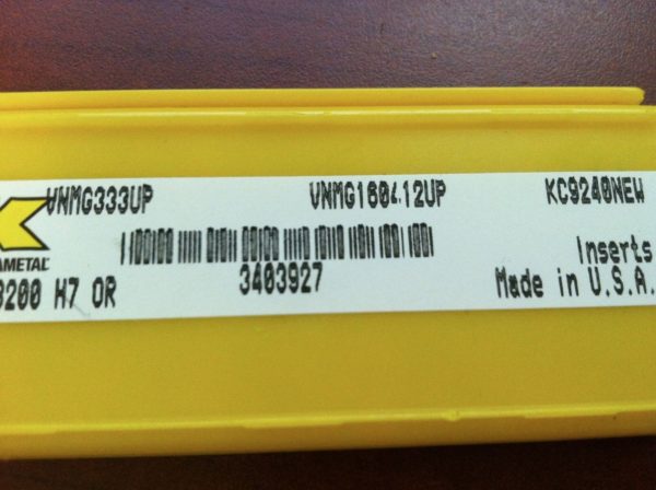 Kennametal Carbide Inserts VNMG60412UP Grade KC9240 Qty. 5 #3403927