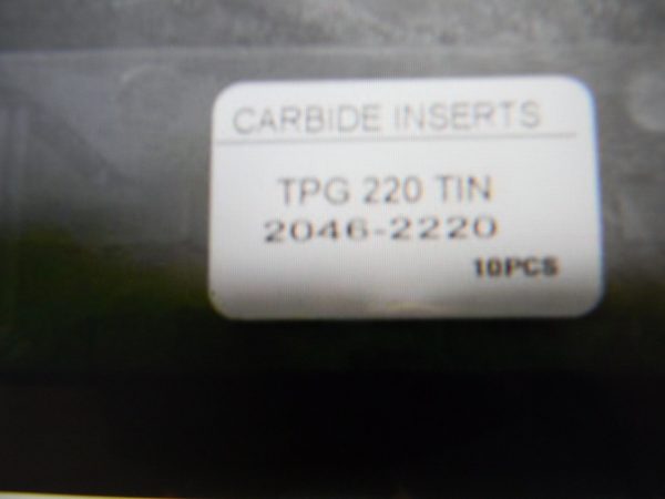 Professional Carbide Inserts TPG 220 TiN Qty. 10 #2046-2220