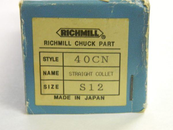 Richmill Straight Collet 3/8" Power Grip 40CN S12 ENI-30970-L