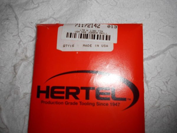 Hertel Jobber Drill 0.3020" x 3-1/16" TiN HSS Lot of 6 USA #71172142