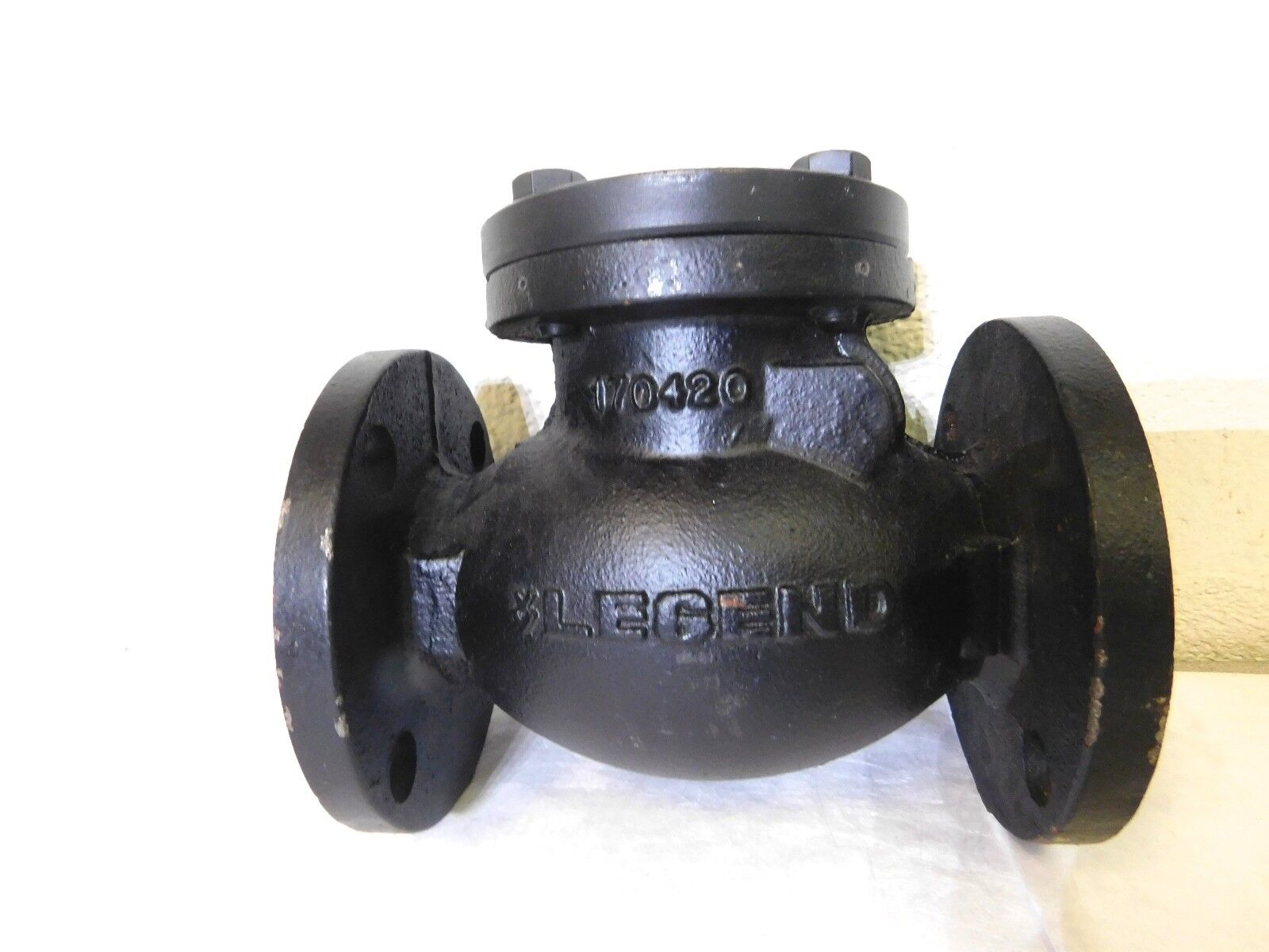 Legend Cast Iron Check Valve Inline Flanged T-311 2 Pipe 7.5X6.2