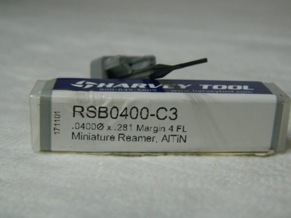 Harvey Tool Mini Reamer .0400 x .281 4 FL RSB0400-C3