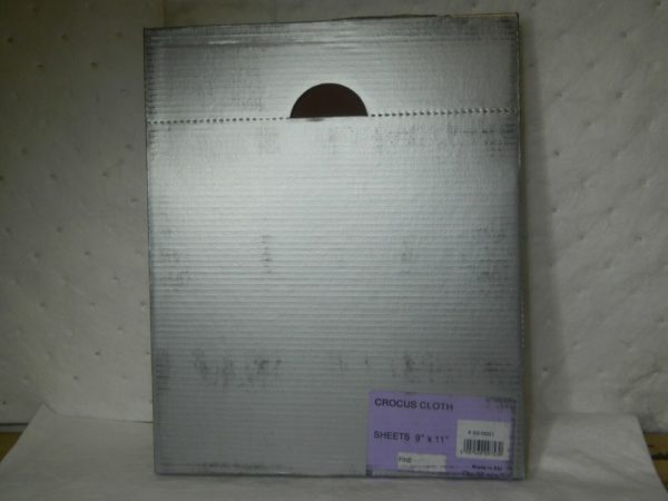 Crocus Sanding Sheet 11" Long x 9" Wide Fine Grade Qty 50 03-0001