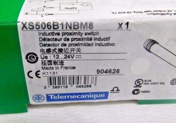 Telemecanique Inductive Proximity Sensor NPN Type NC Mode 1.5mm XS506B1NBM8