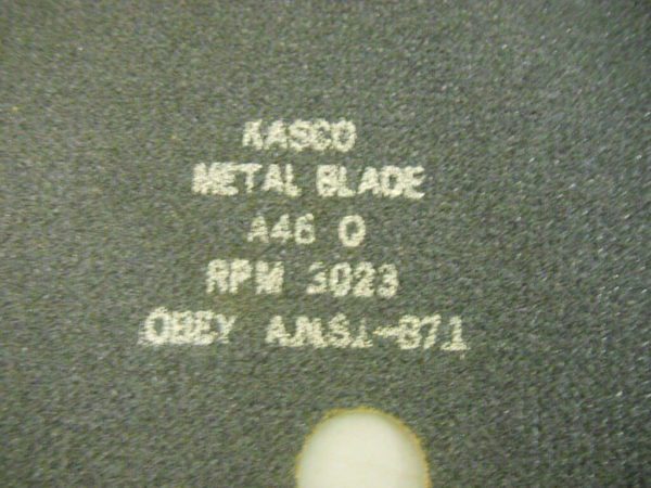 Kasco Aluminum Oxide Cutoff Wheel 1' Hole 12" x 3/32" (Qty. 17) #A46Q