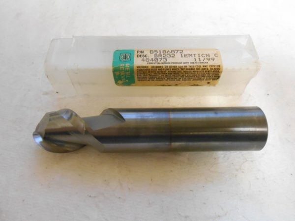 Metal Removal Solid Carbide Ball End Mill 1" x 1-1/4" 2FL TiCN #85186872