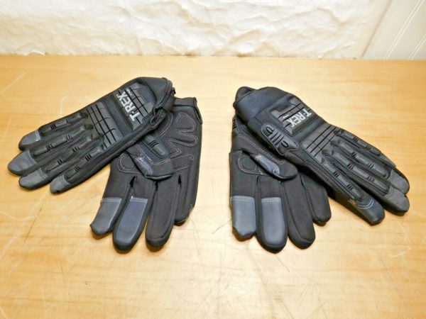 2 PAIRS Magid T-REX Light Duty Mechanics BLK Impact Glove Size 11/XXL TRX606-XXL