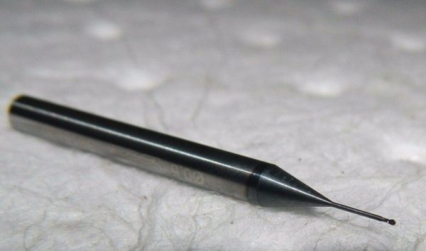 Iscar 0.5mm x 0.7mm x 45mm 2-Flute Solid Carbide Ball End Mill 5650283