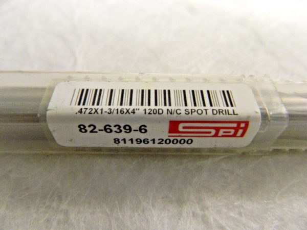 SPI Cobalt Spot Drill 0.472" Body Dia. 120° #82-639-6