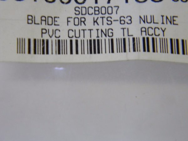 Nuline Sdcb007 03131182 Replacement Blade for Kts-63 Pvc Qty. 1