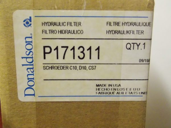Donaldson Hydraulic Cartridge Filter 2.69"OD 1.01"ID 4.56"L P171311