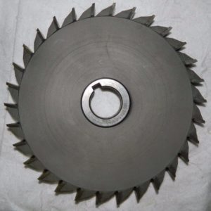 Pro Side Cutting Mill HSS 8" Diam 1-1/4" Arbor Hole 1" Thick 30 Teeth 03018645